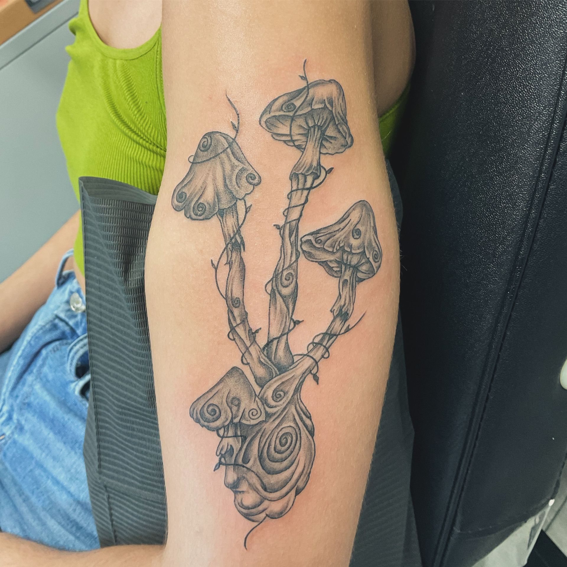 A tattoo by Brandon in Fort Worth, TX at The Bearded Moon Tattoo Studio