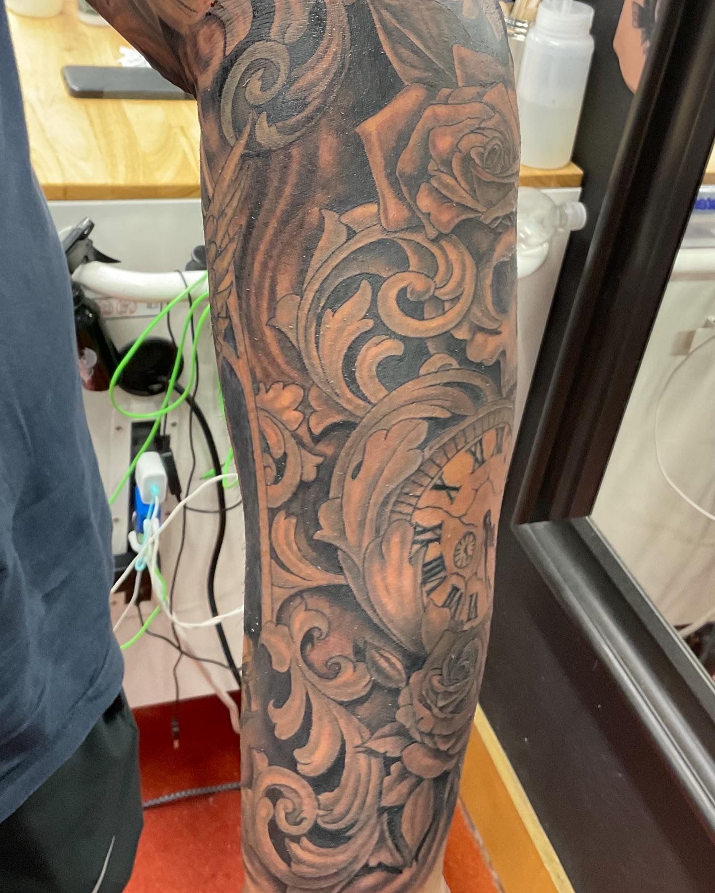 A tattoo by Brandon in Fort Worth, TX at The Bearded Moon Tattoo Studio