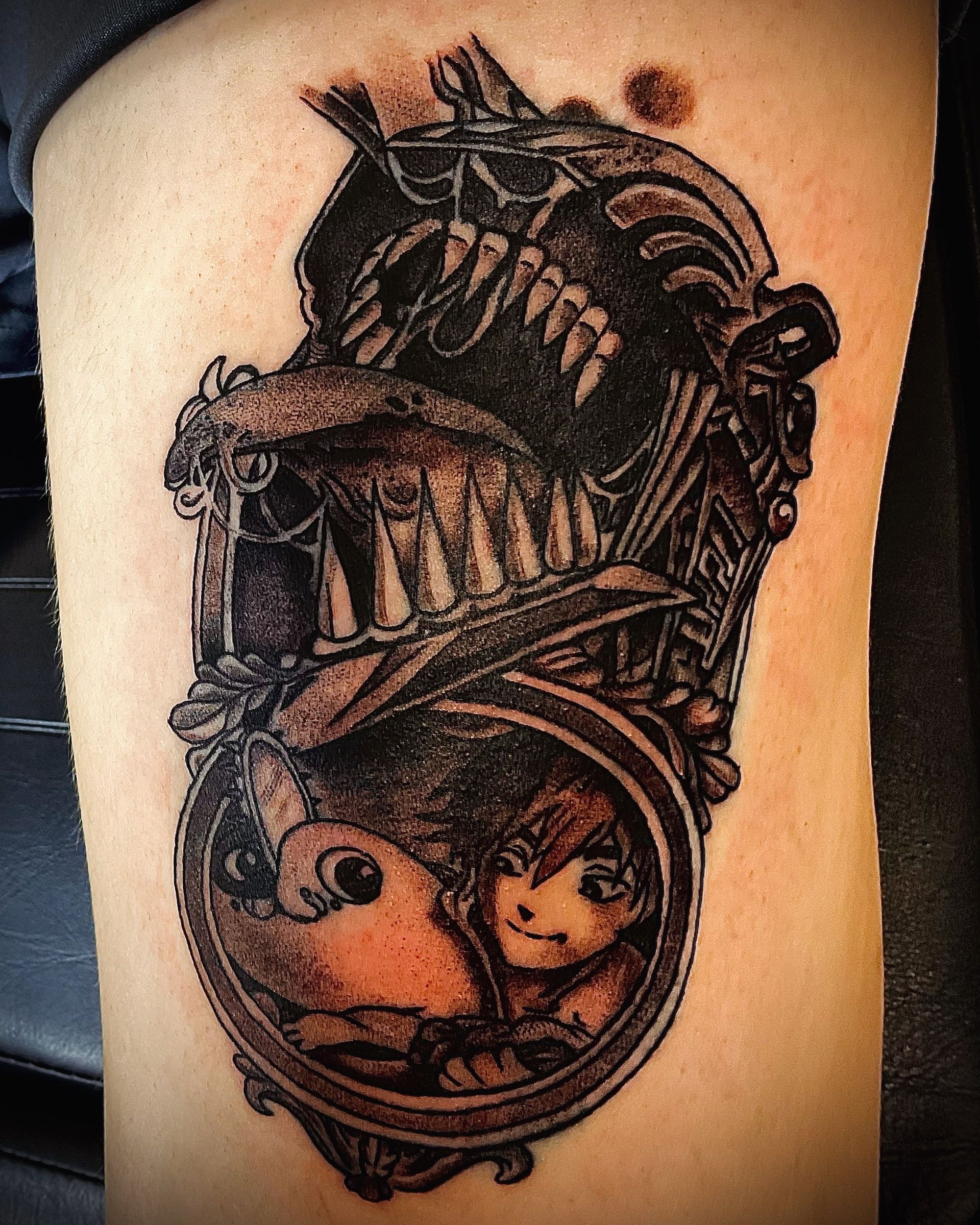 A tattoo by Brandon in Fort Worth, TX at The Bearded Moon Tattoo Studio