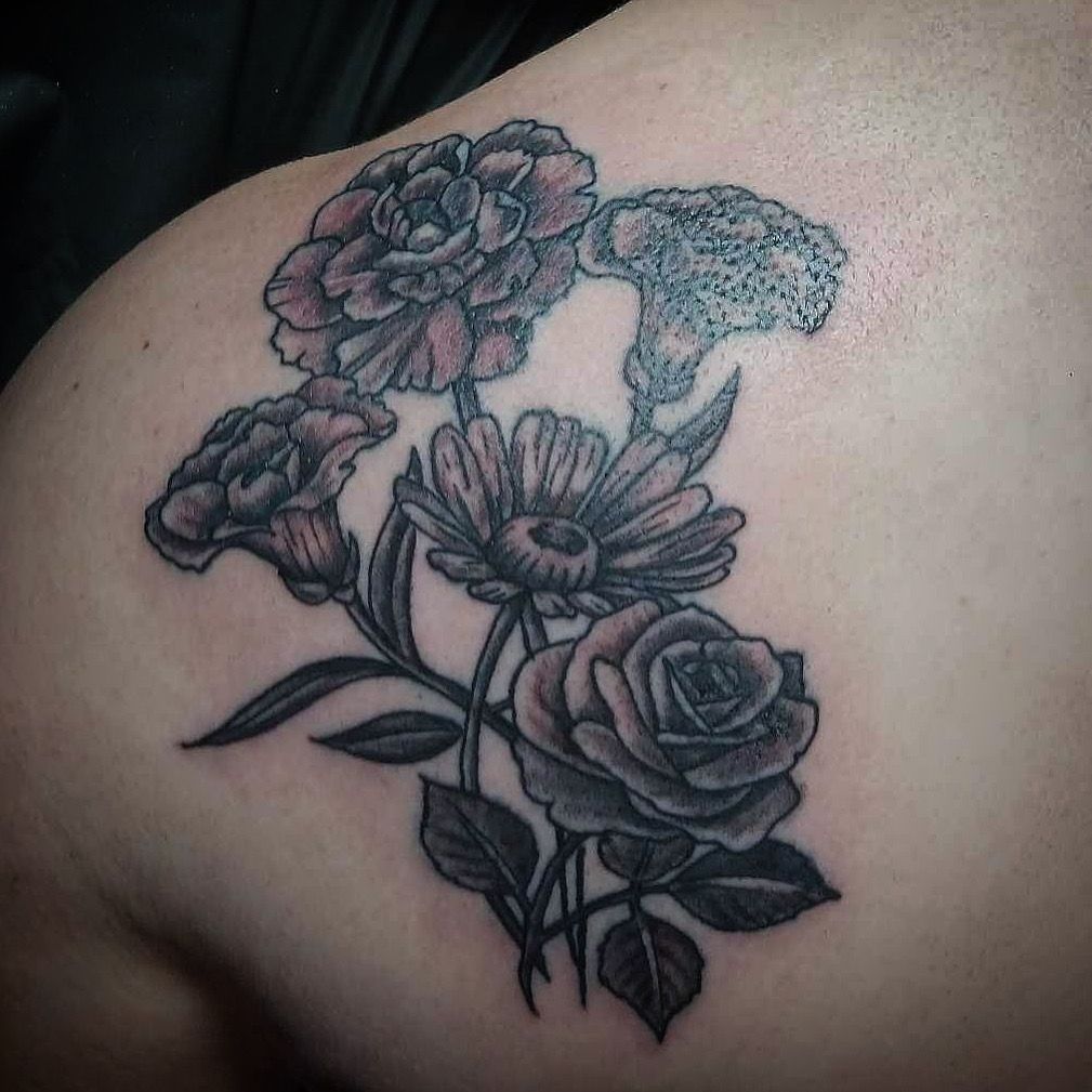 A tattoo by Brandon in Fort Worth, TX at The Bearded Moon Tattoo Studio