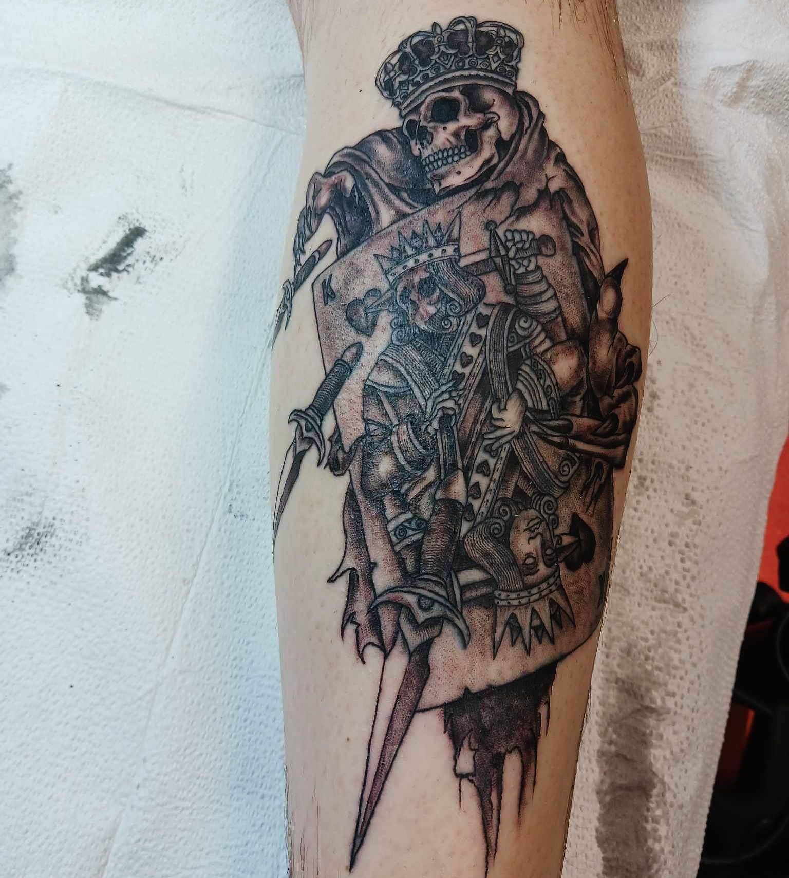 A tattoo by Brandon in Fort Worth, TX at The Bearded Moon Tattoo Studio