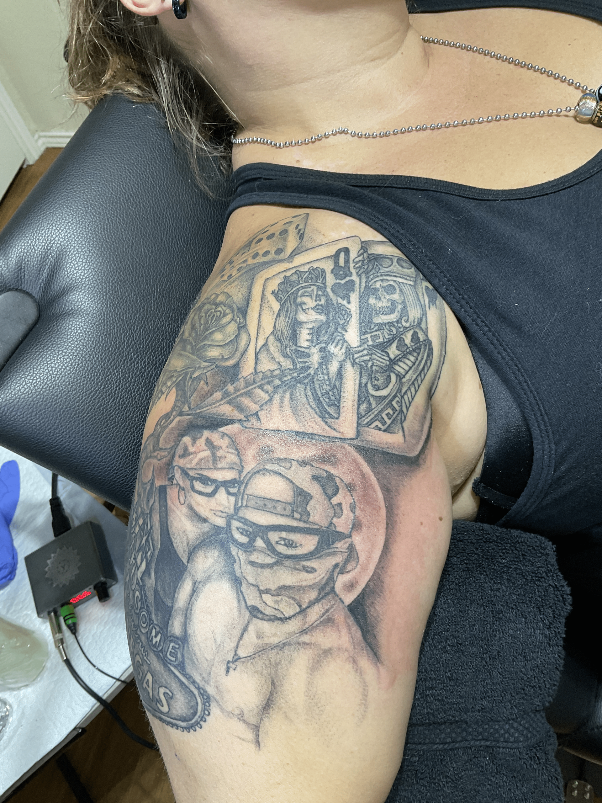 A tattoo by Brandon in Fort Worth, TX at The Bearded Moon Tattoo Studio