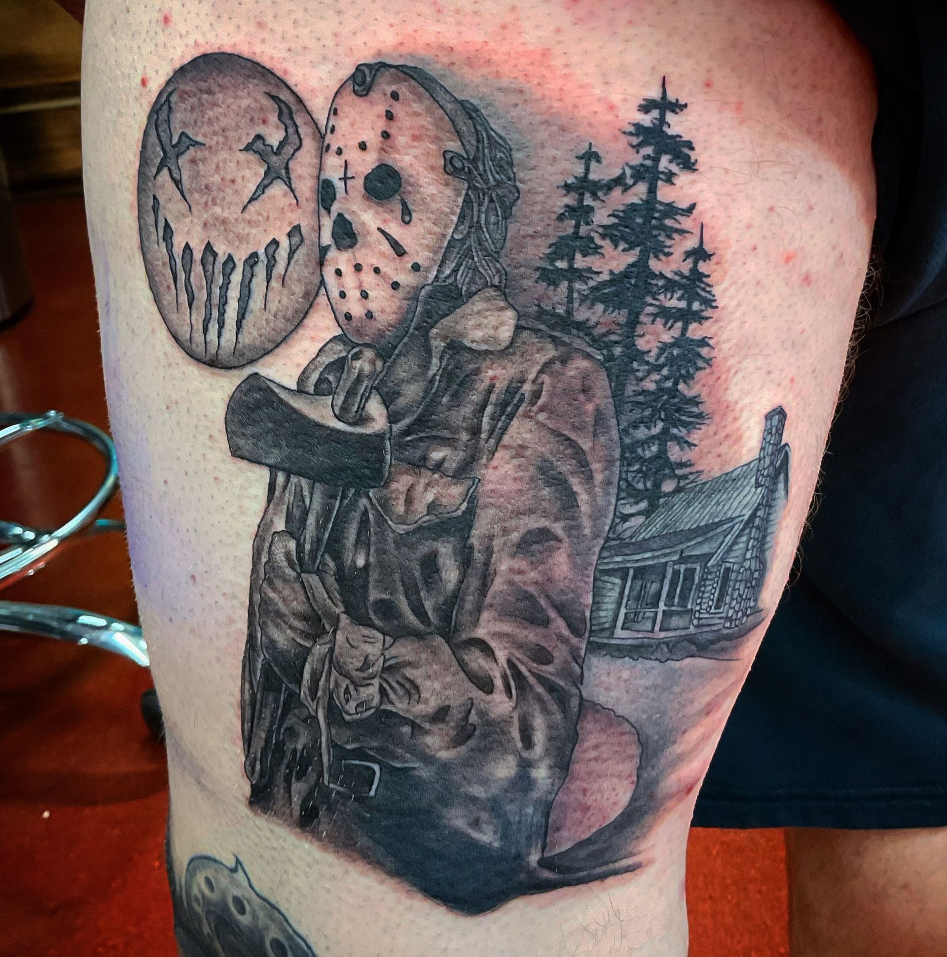 A tattoo by Brandon in Fort Worth, TX at The Bearded Moon Tattoo Studio
