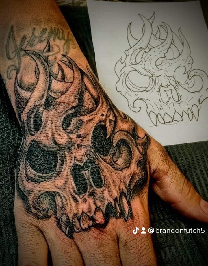 A tattoo by Brandon in Fort Worth, TX at The Bearded Moon Tattoo Studio