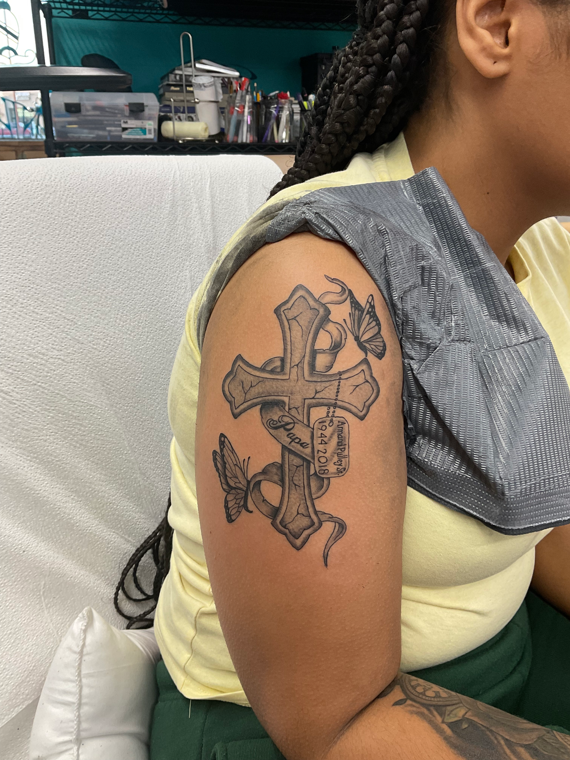 A tattoo by Brandon in Fort Worth, TX at The Bearded Moon Tattoo Studio