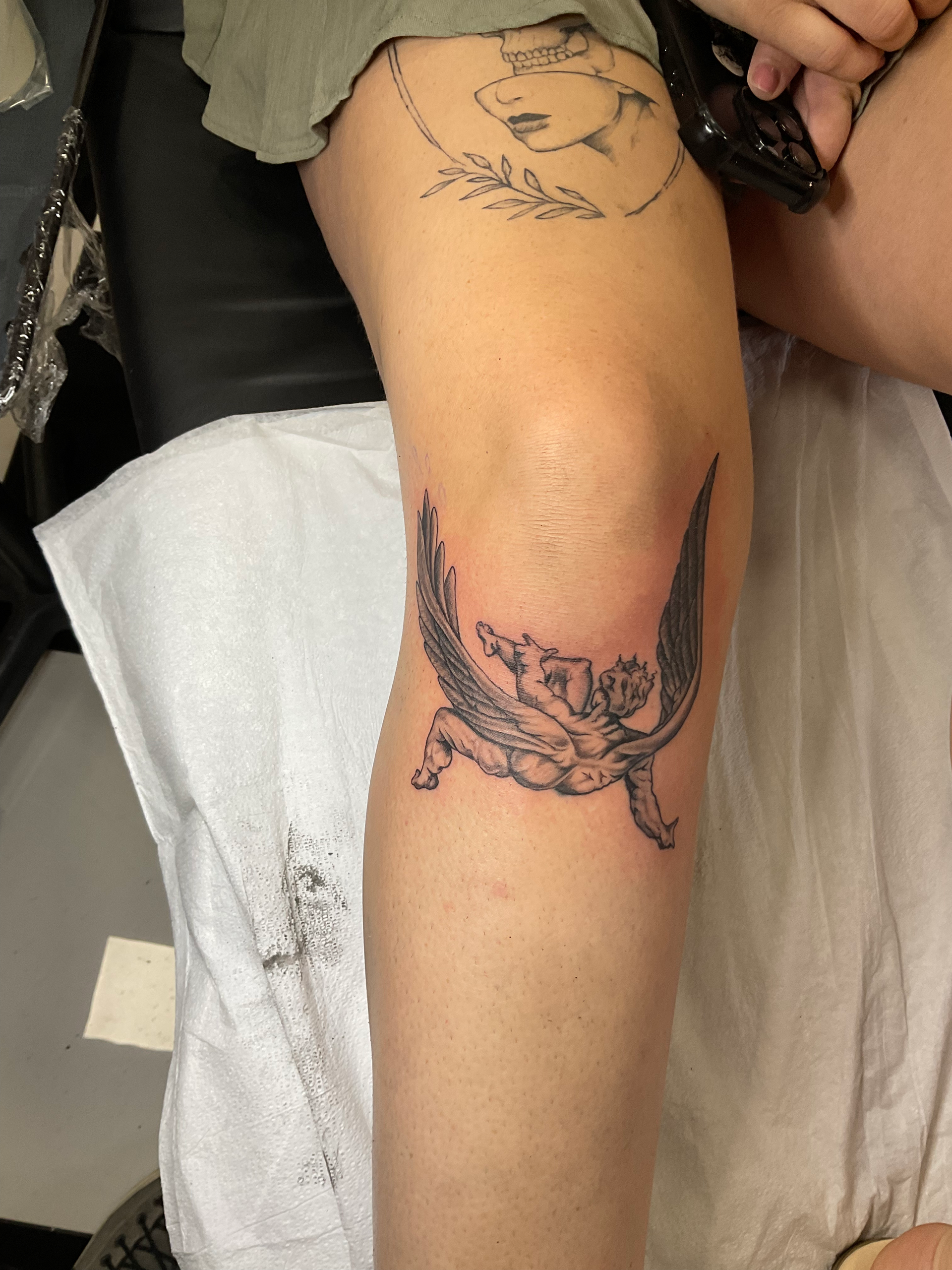 A tattoo by Brandon in Fort Worth, TX at The Bearded Moon Tattoo Studio