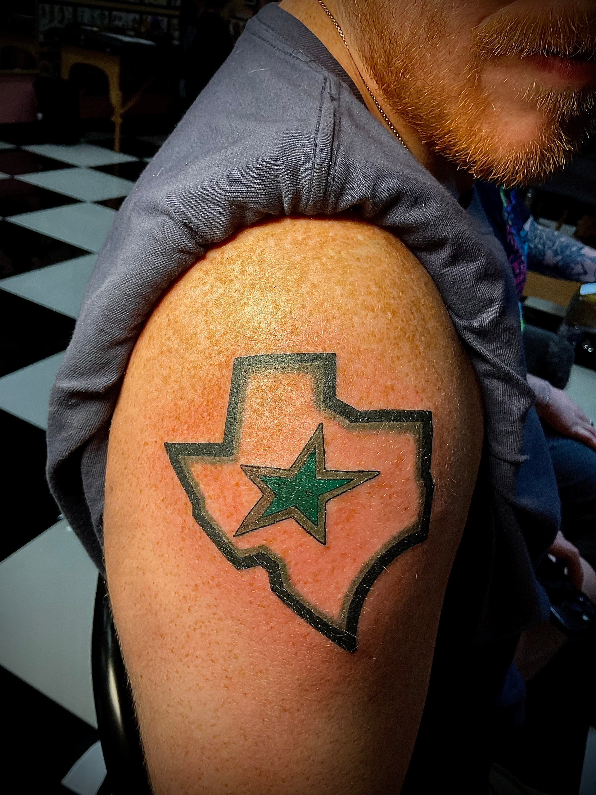 A tattoo by Brandon in Fort Worth, TX at The Bearded Moon Tattoo Studio
