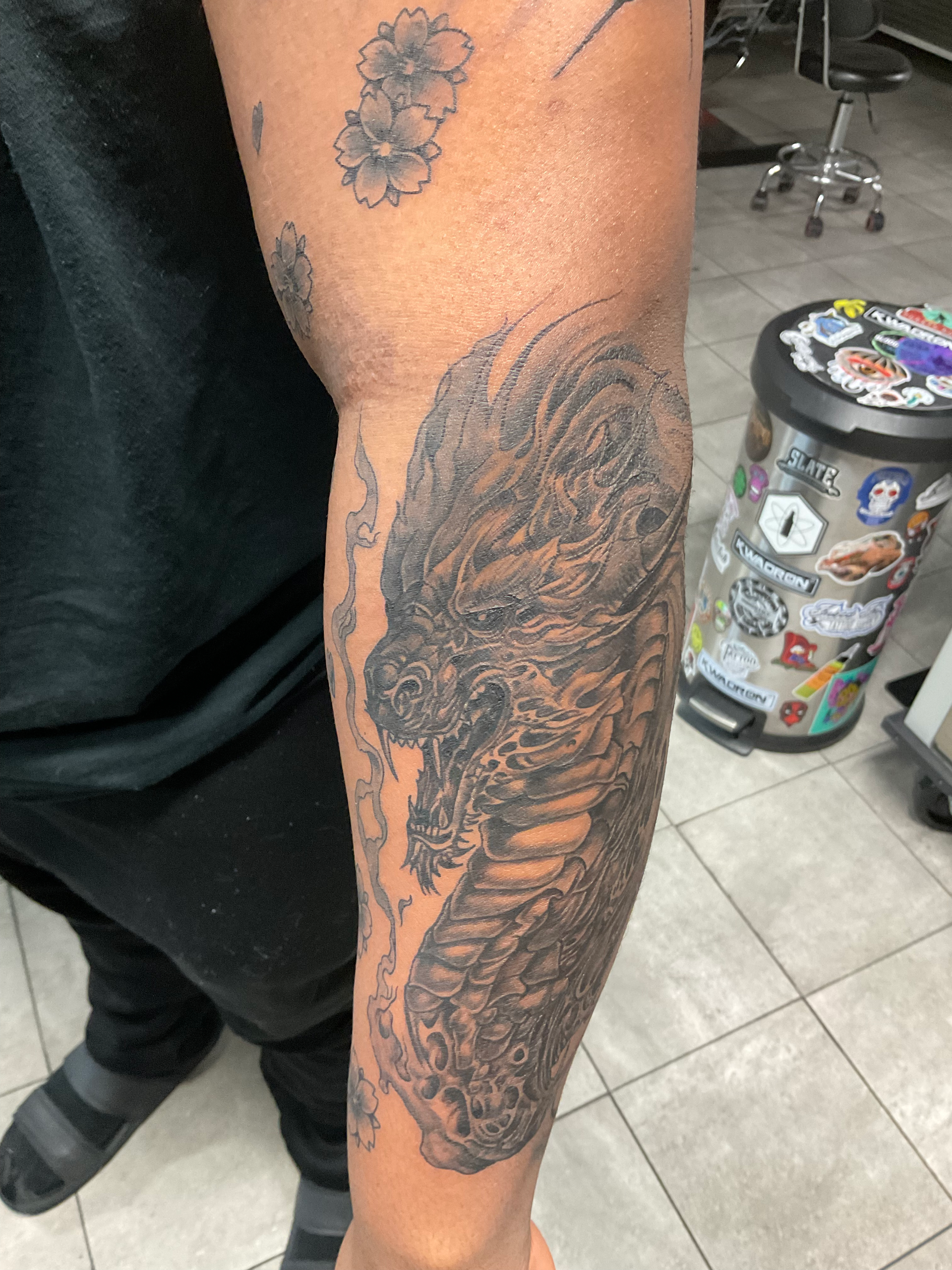 A tattoo by Brandon in Fort Worth, TX at The Bearded Moon Tattoo Studio