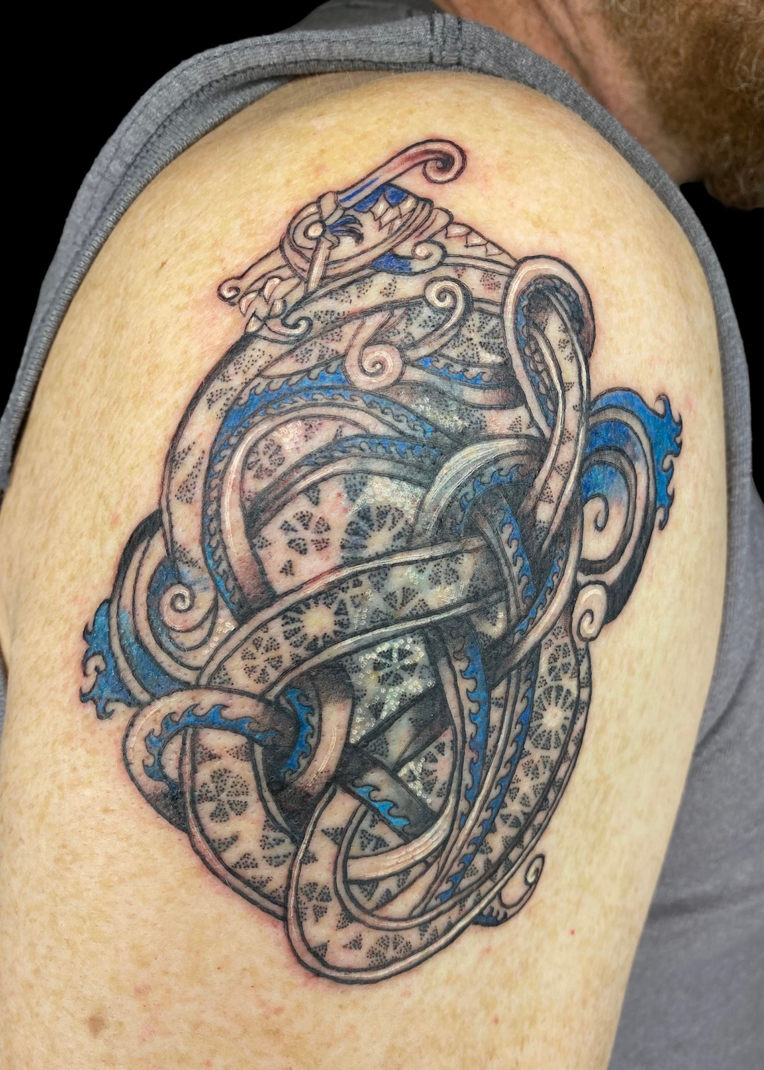 A tattoo by Hannah in Fort Worth, TX at The Bearded Moon Tattoo Studio
