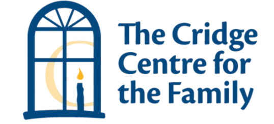 The logo for the cridge centre for the family