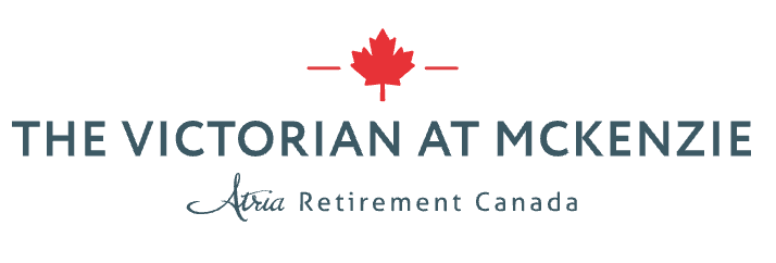 The logo for the victorian at mckenzie retirement canada