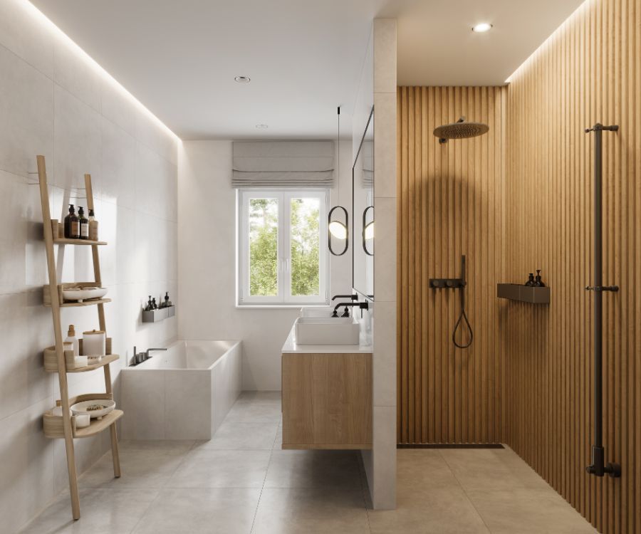 Boiserie per bagno