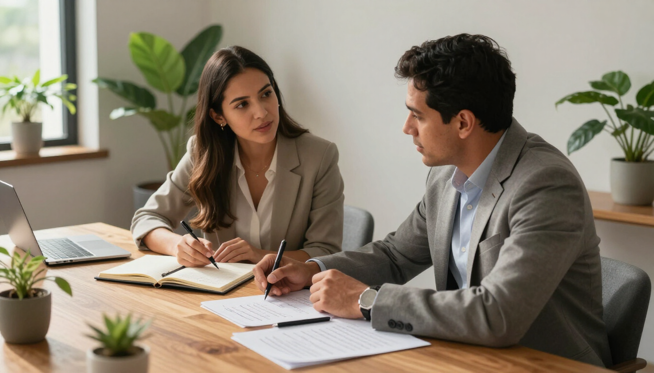Sesión de reflexión y planificación para un equipo empresarial