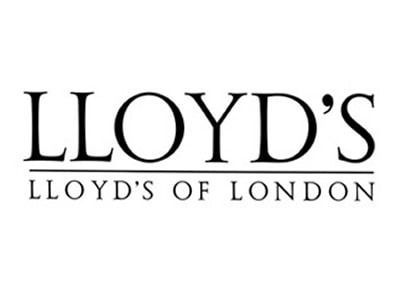 The black logo for Lloyd's of London, featuring the word 
