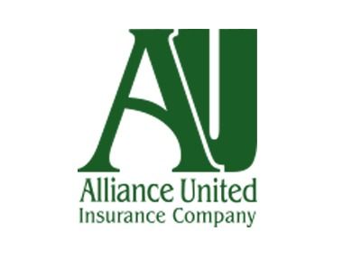 The Alliance United Insurance Company logo: a large, dark green 