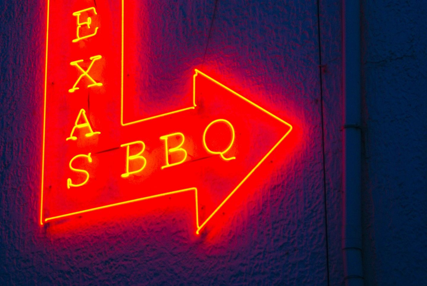 Red neon sign,