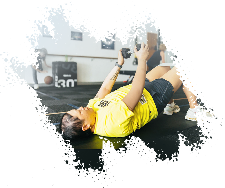 patient exercising 