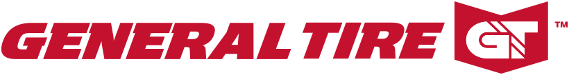 General Tire logo in red with stylized “GT” emblem on a white background
