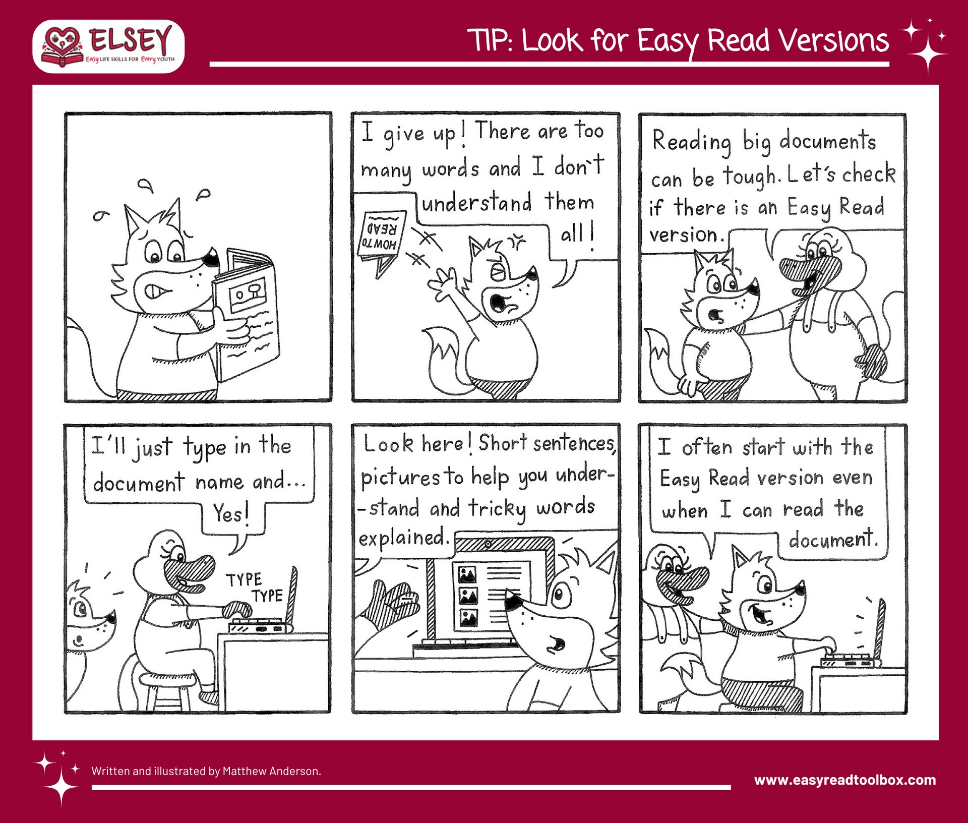 Discover Easy Read comic