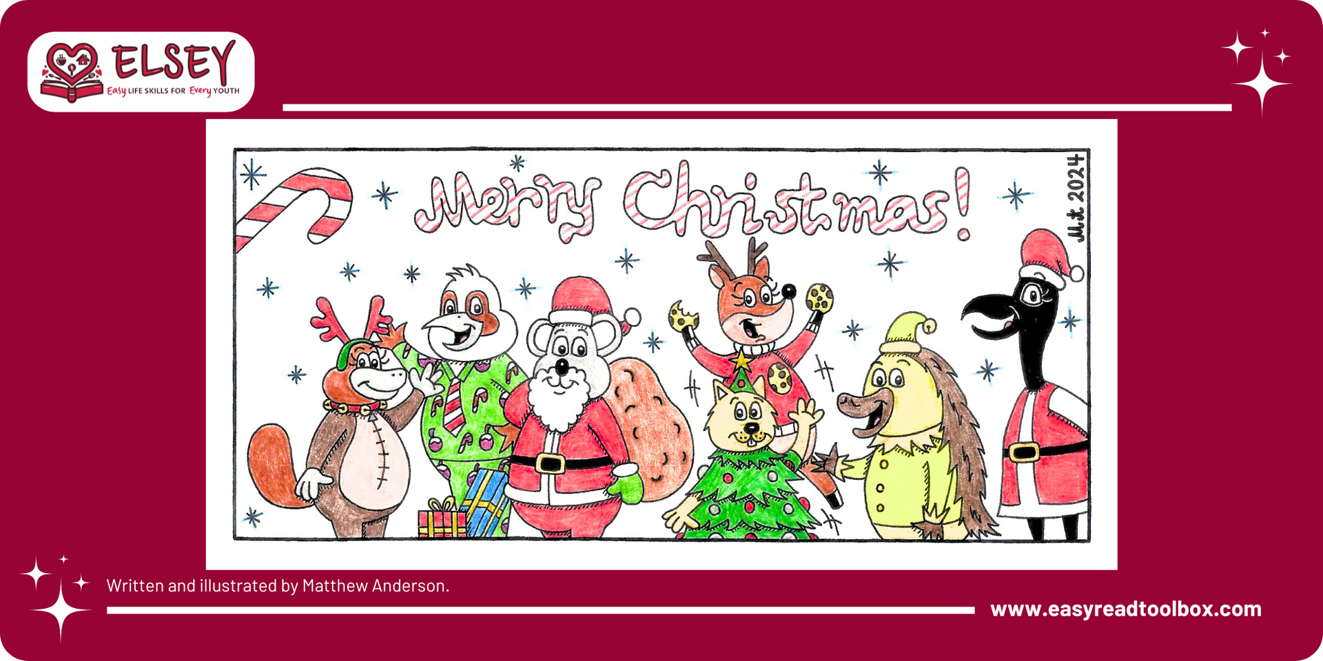 Colourful Merry Christmas comic