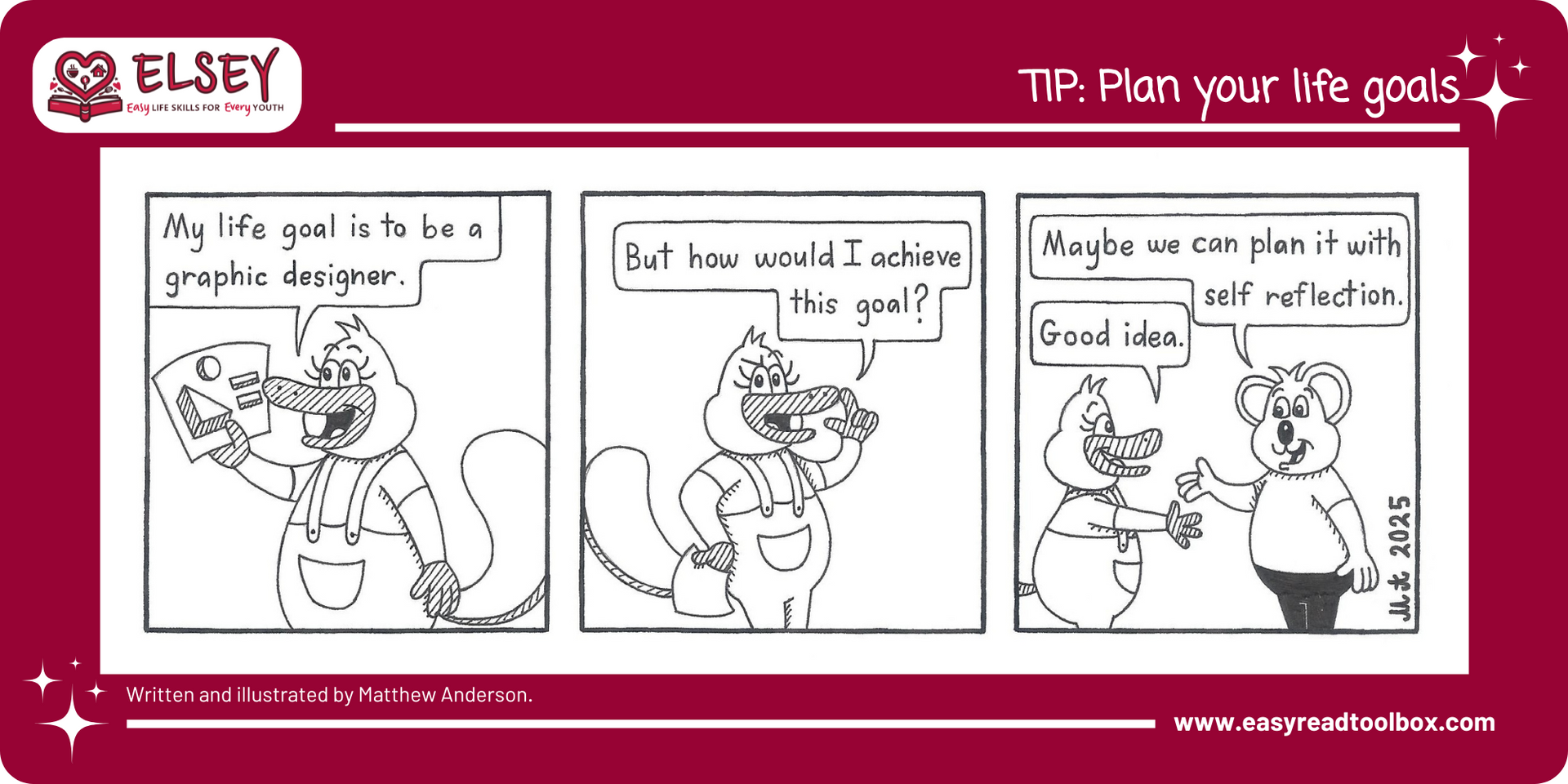 Plan your life goals comic