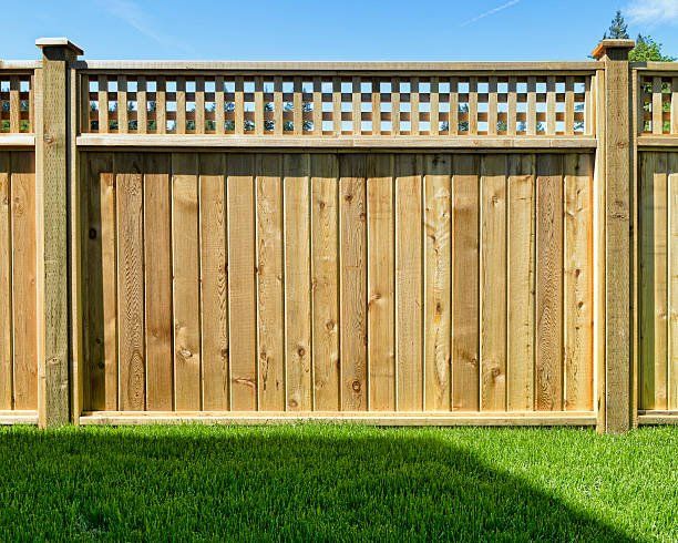 Wooden fence panel