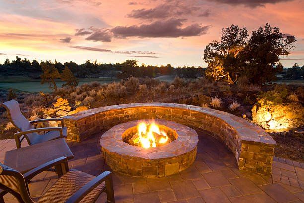 Stone fire pit