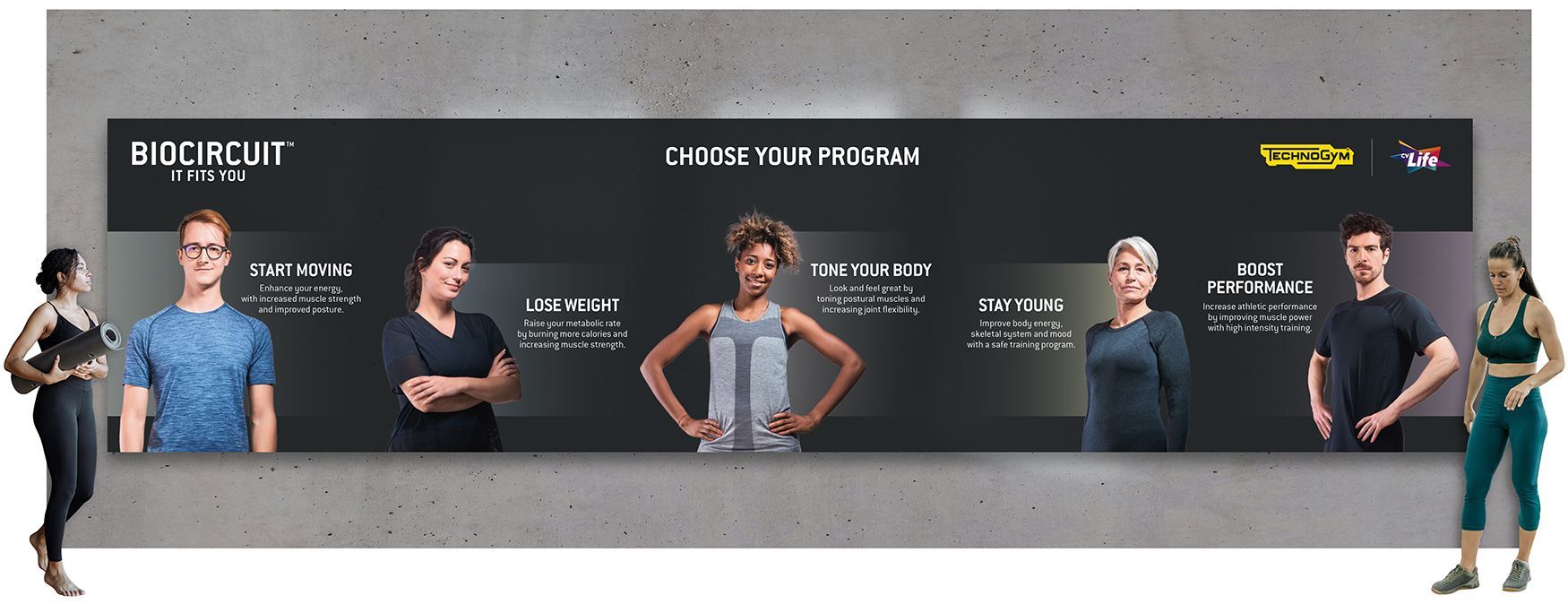 Technogym in-gym graphic banner design
