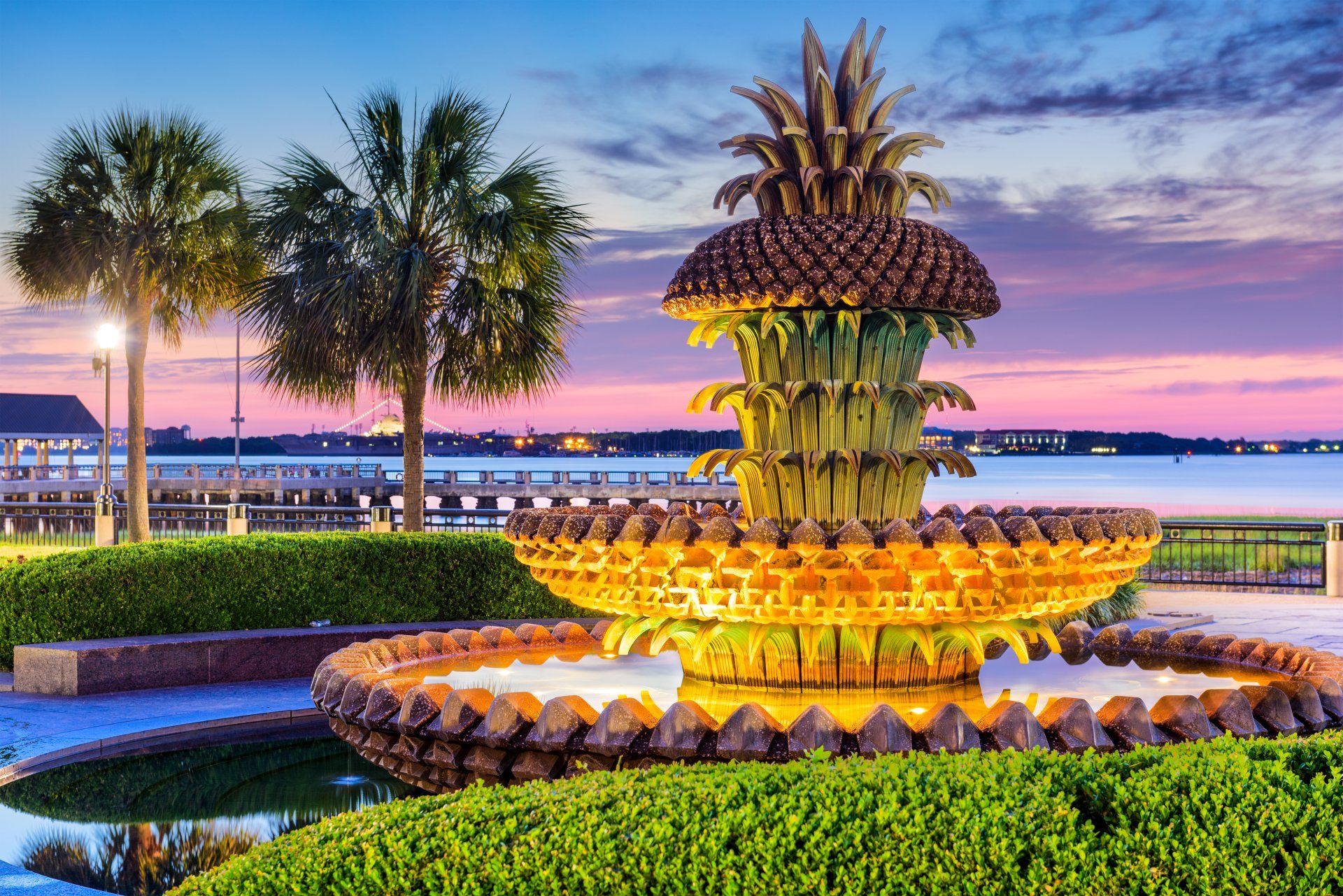 fountain in Charleston, SC