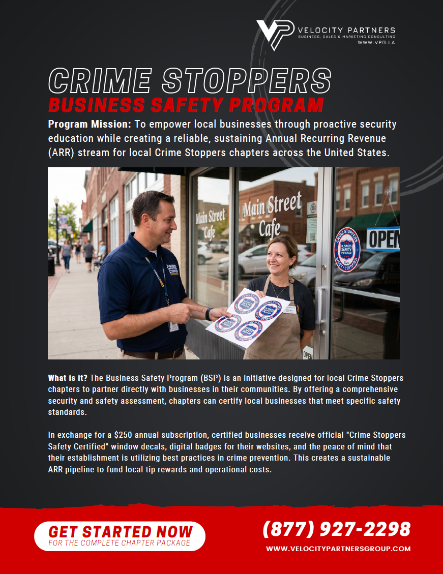 Crime Stoppers Business Safety Program from Velocity Partners Group
