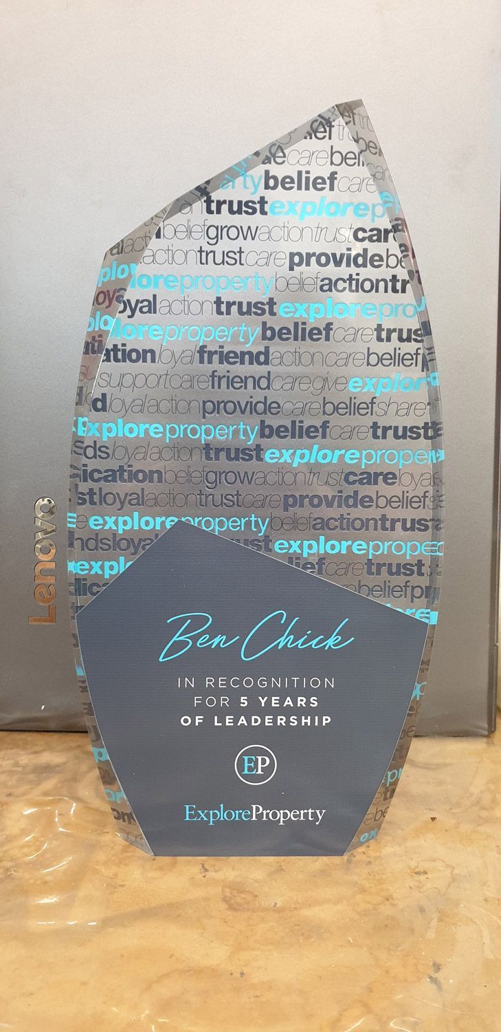 A Corporate Award On A Table
