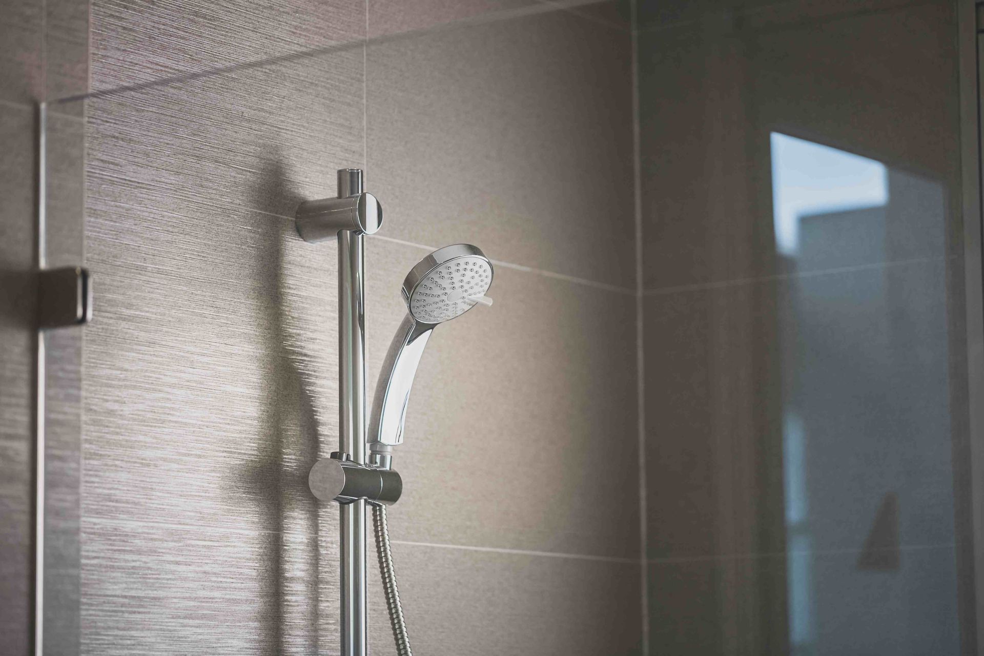 A new shower head from a shower conversion