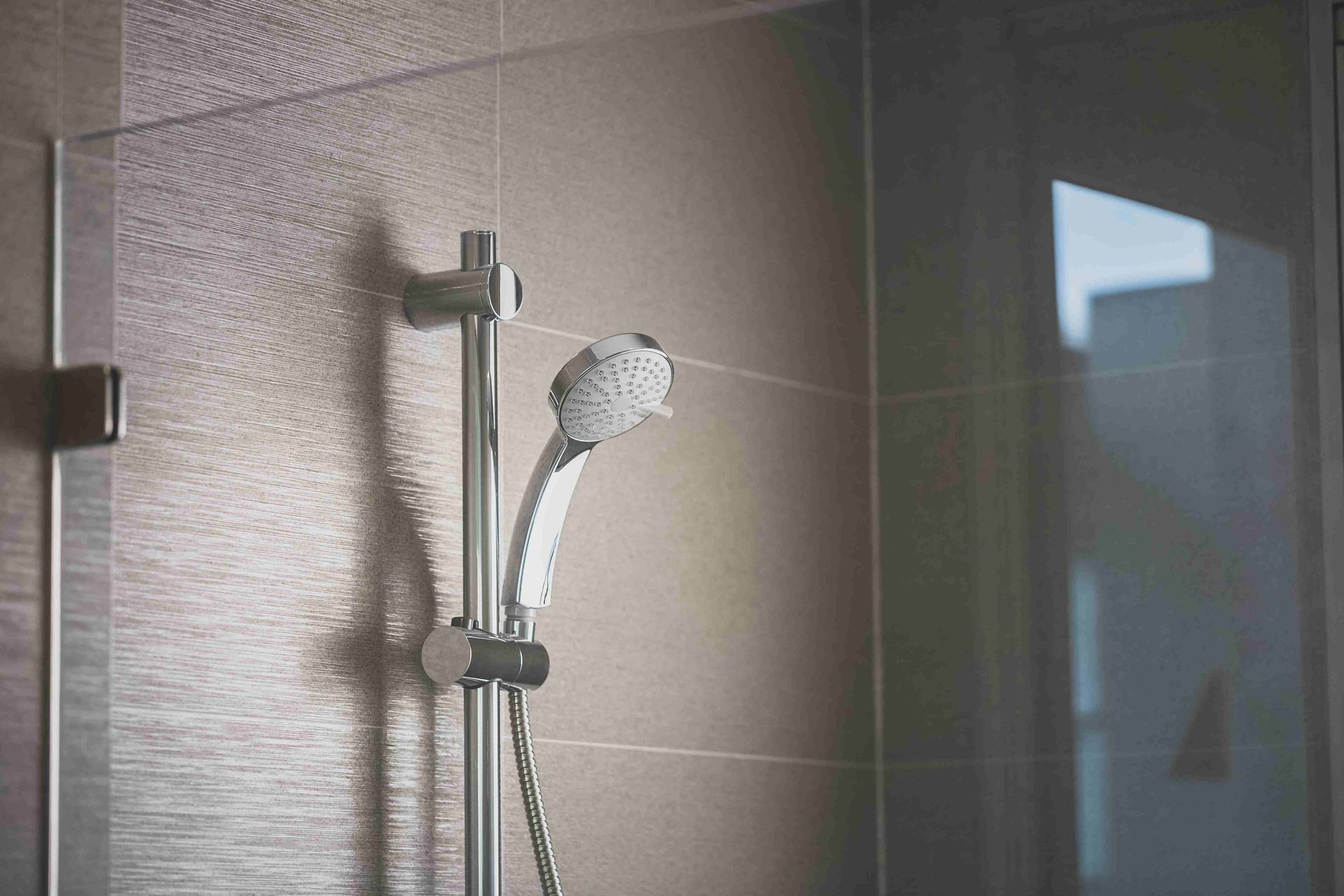 A new shower installed in Oklahoma bathroom