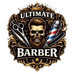 Barber trimming the back of a man’s faded haircut with electric clippers — Ultimate Barber in Maryborough, QLD