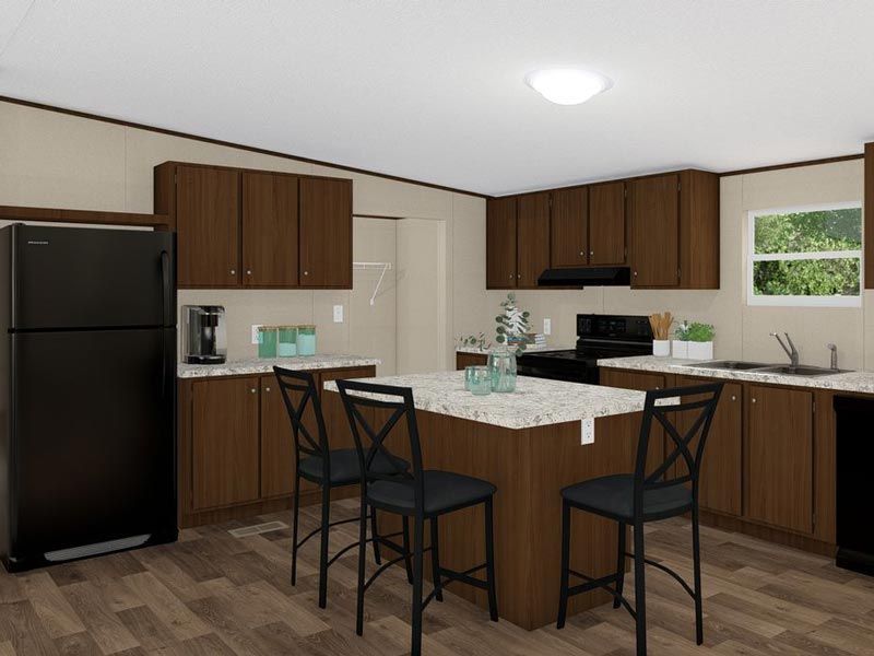 3d rendering of new kitchen
