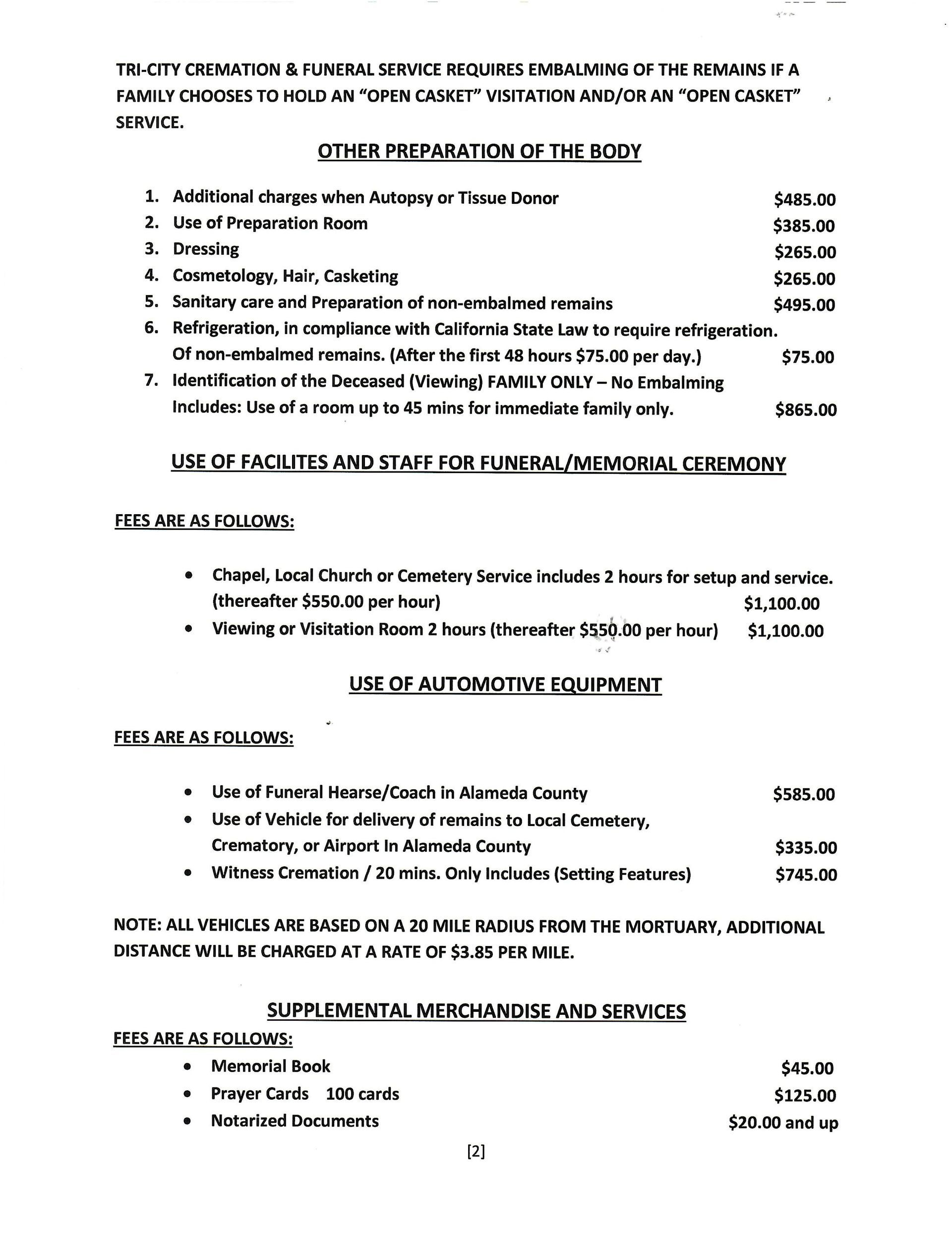 Blurry white page with black text, showing a formal list or document with section headings and bullet points.