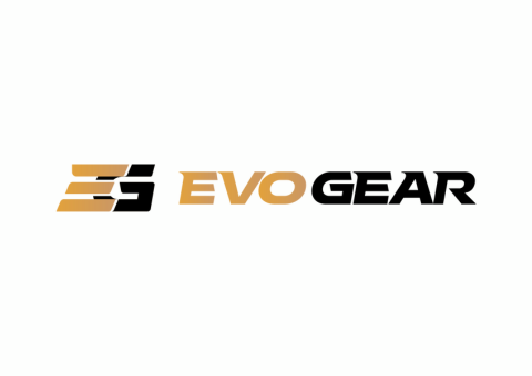 Logotipo da EvoGear, com um 
