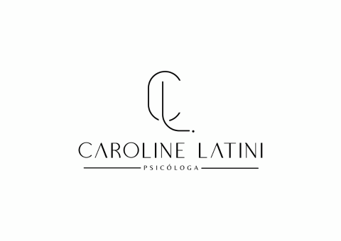 Logotipo da Caroline Latini, com as iniciais 
