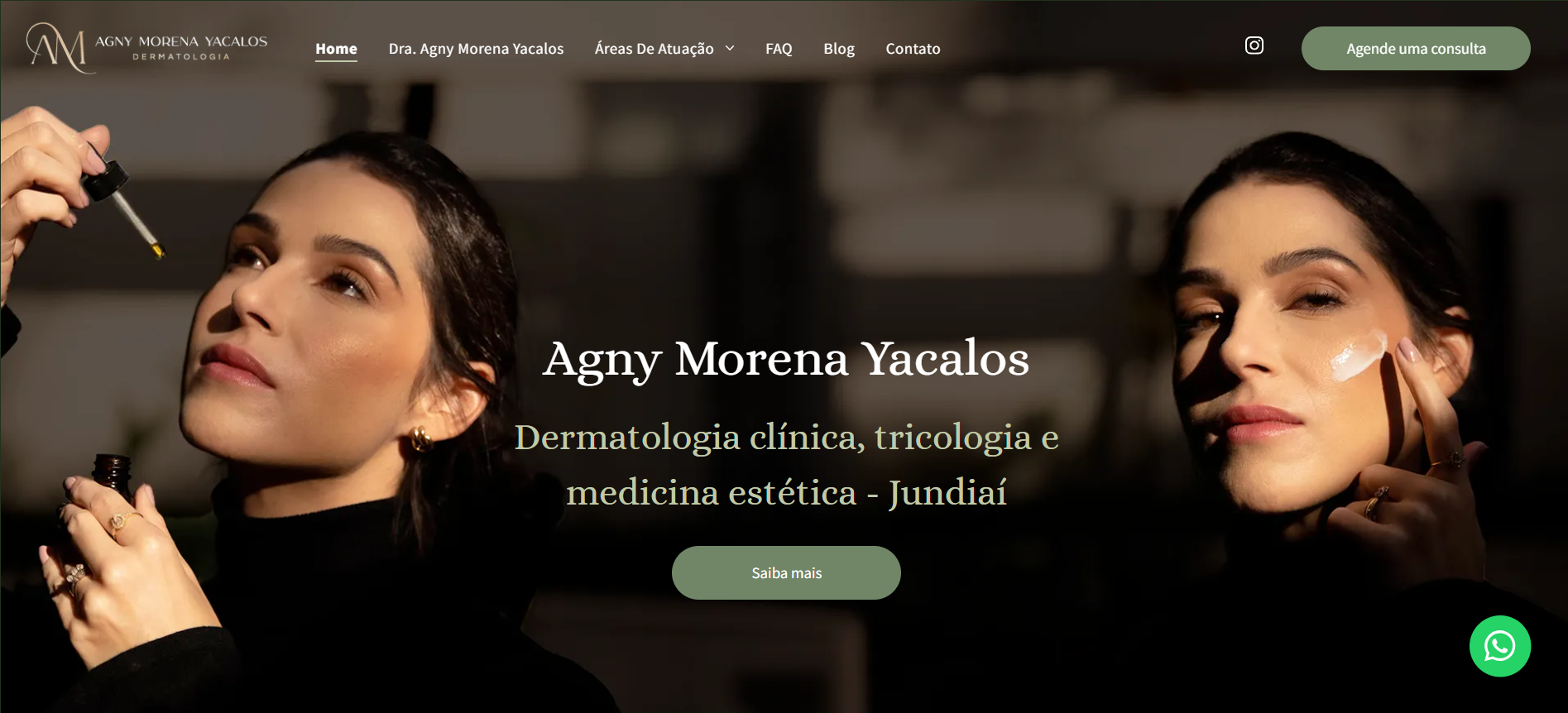 Homepage de um website