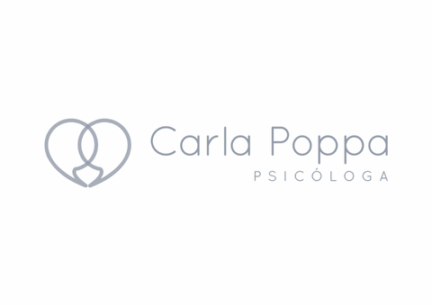 Logo: Gray intertwined hearts and figure; 