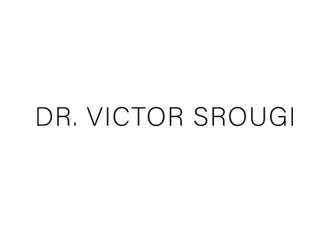 Texto do DR. VICTOR SROUGI em preto, centralizado em fundo branco.