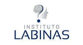 Logotipo do instituto labinas com cérebro e ponto de interrogação