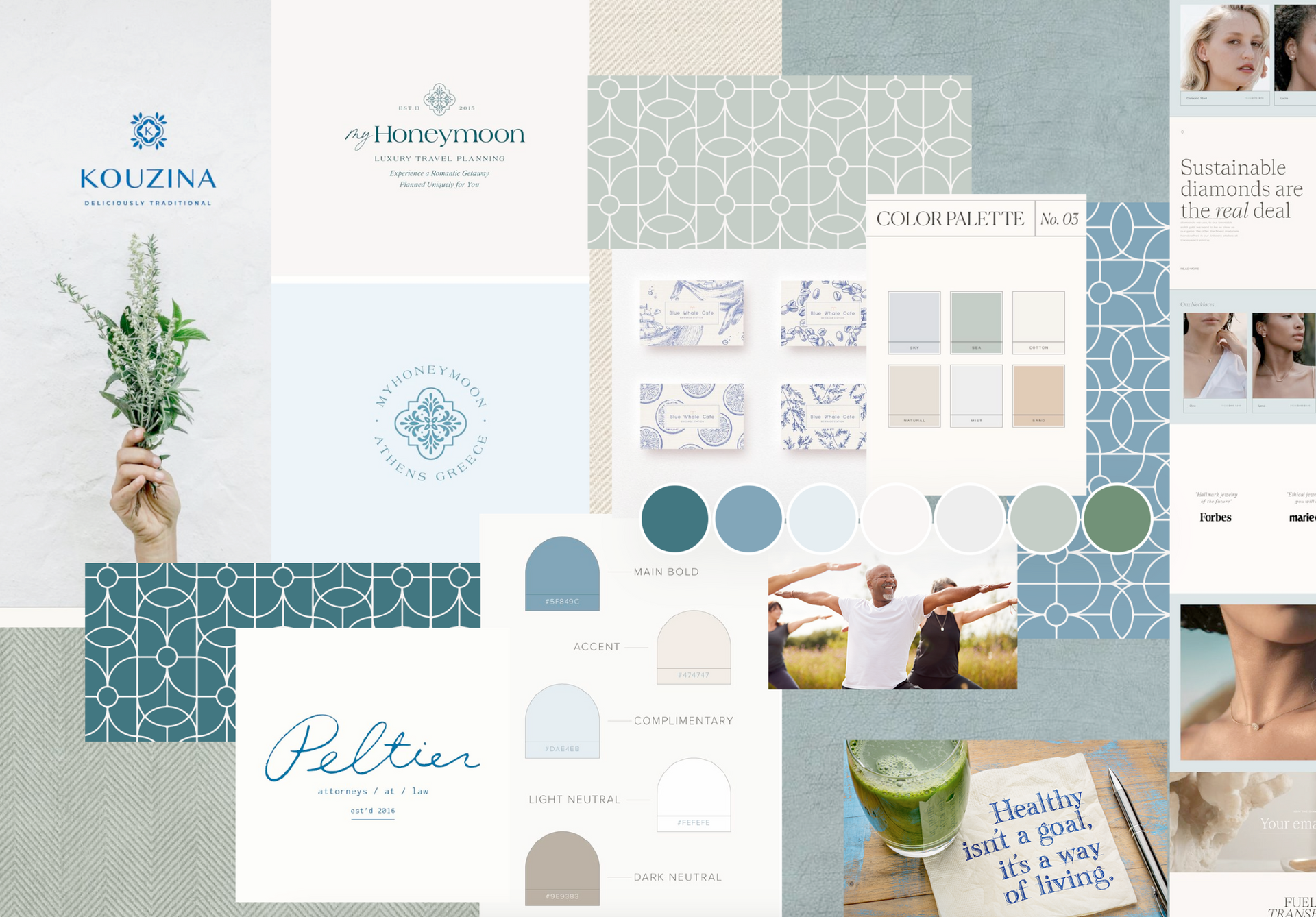Moodboard Identidade Visual Dra. Alice Maganin Ginecologista e Obstetra