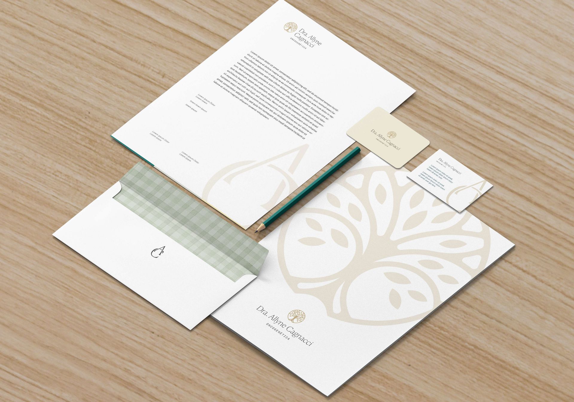 Logotipia Identidade Visual Dra. Alice Maganin Ginecologista e Obstetra