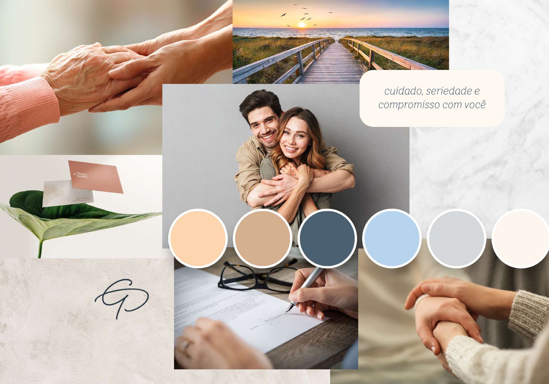 Moodboard Identidade Visual Dra. Alice Maganin Ginecologista e Obstetra