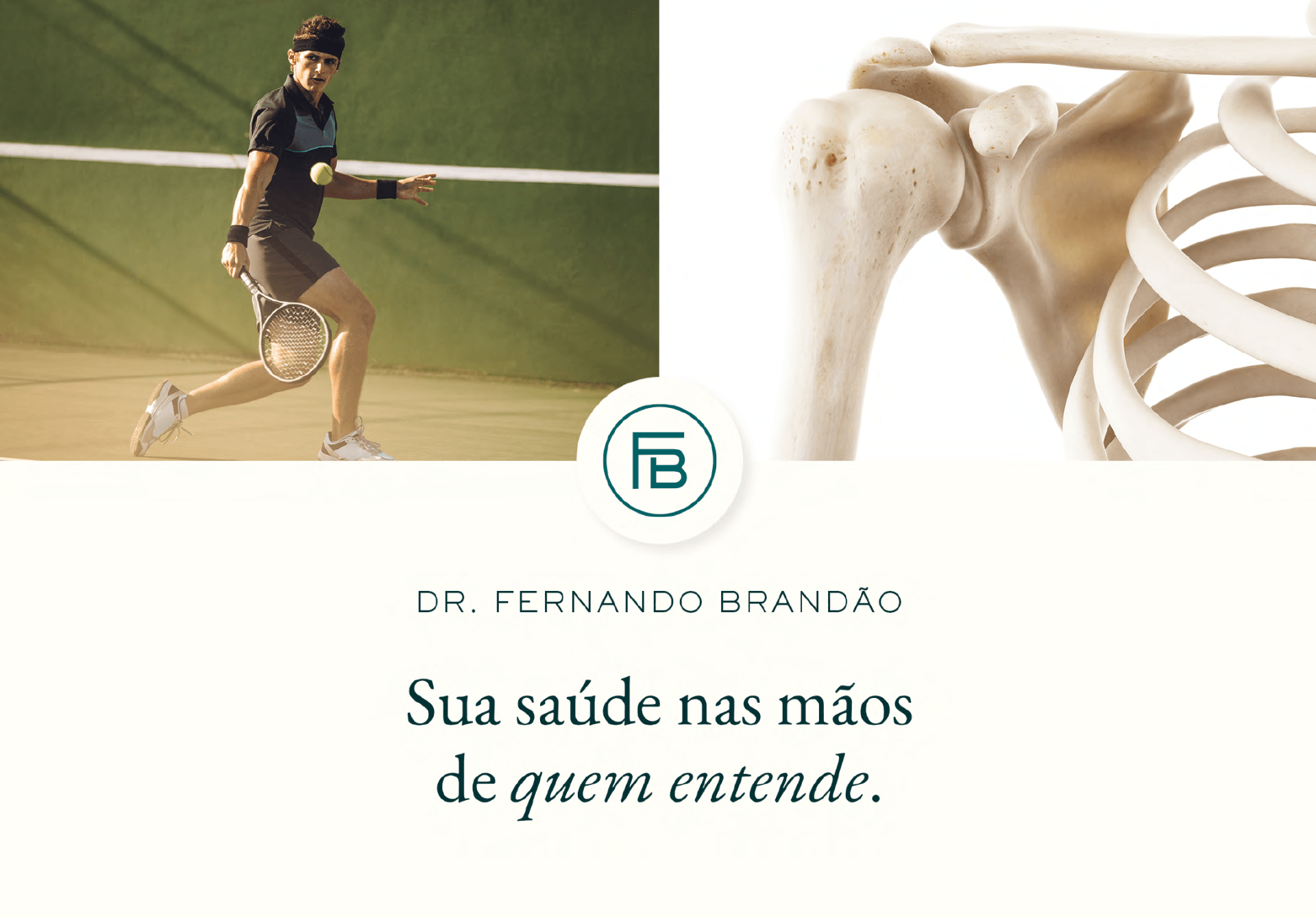 Um tenista está segurando uma raquete de tênis ao lado de um esqueleto