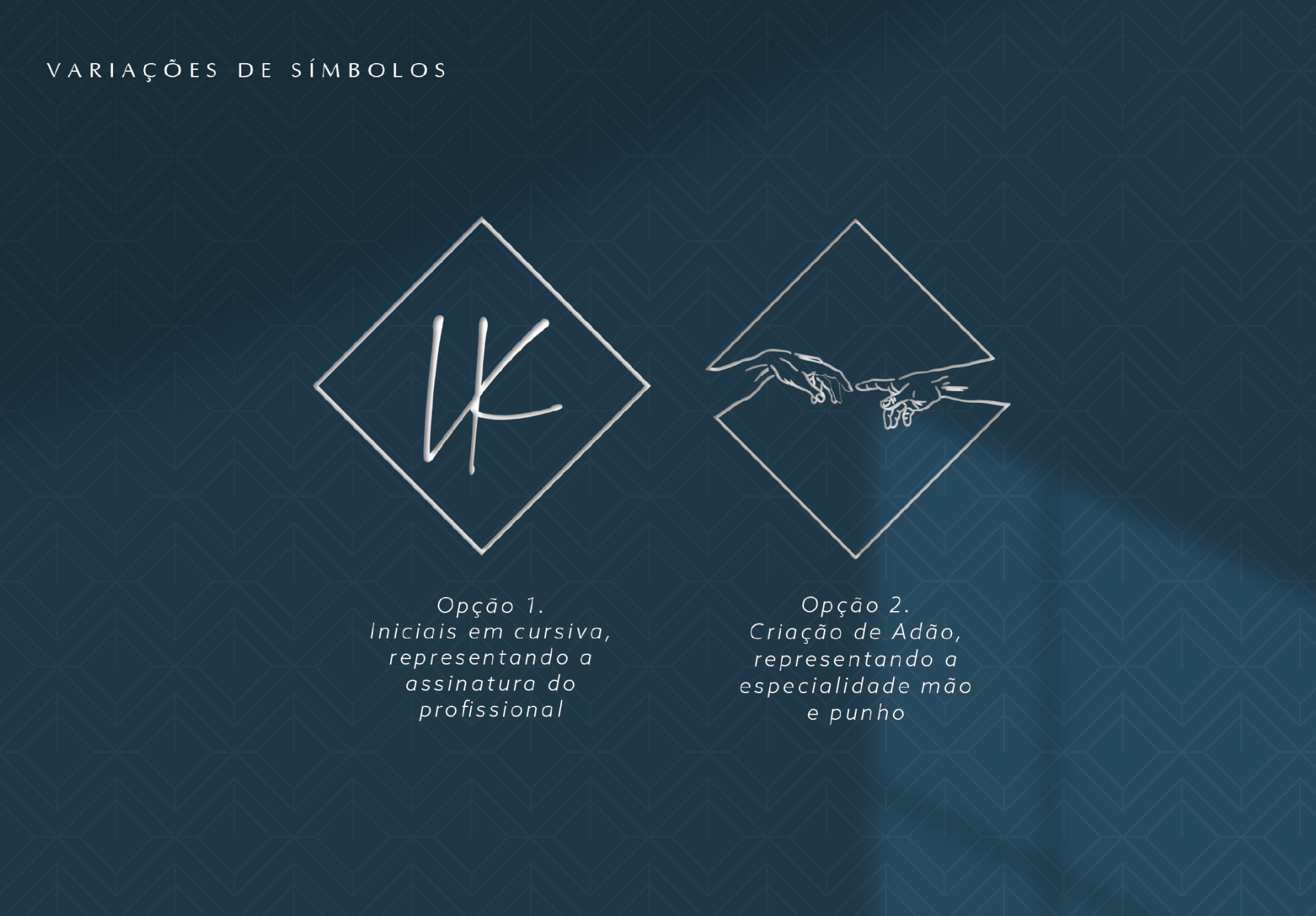 Um desenho de um diamante com a letra k nele