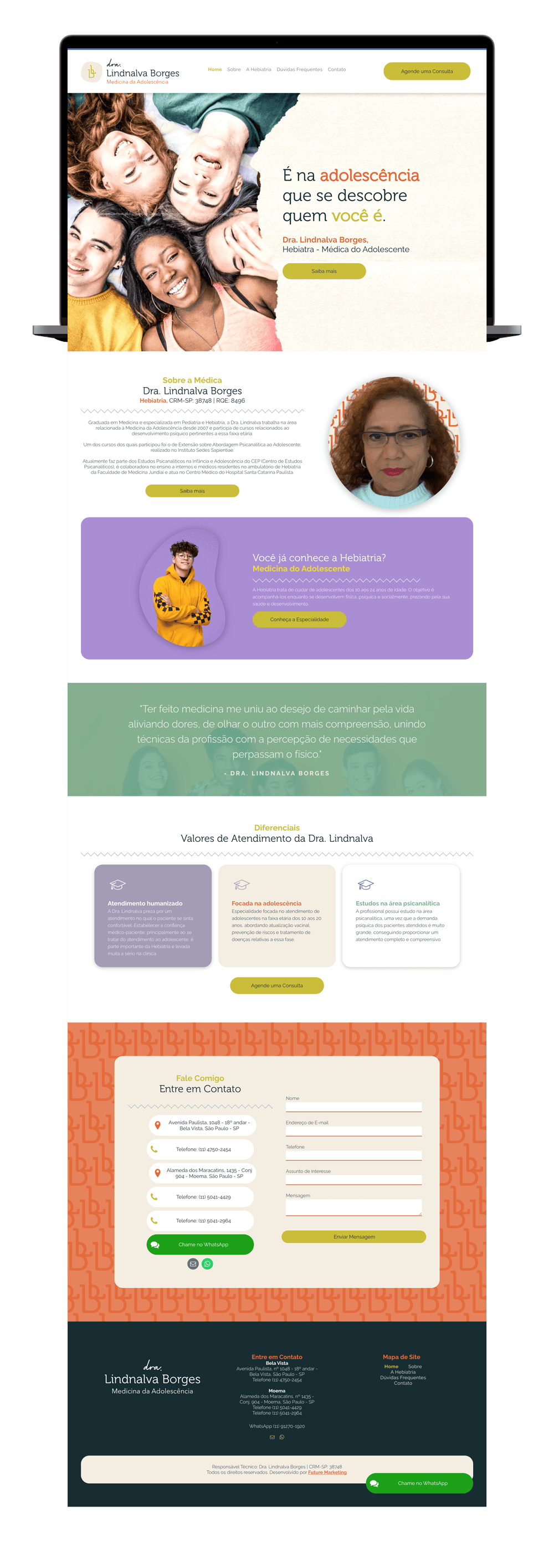 Website da Dra. Lindnalva Borges