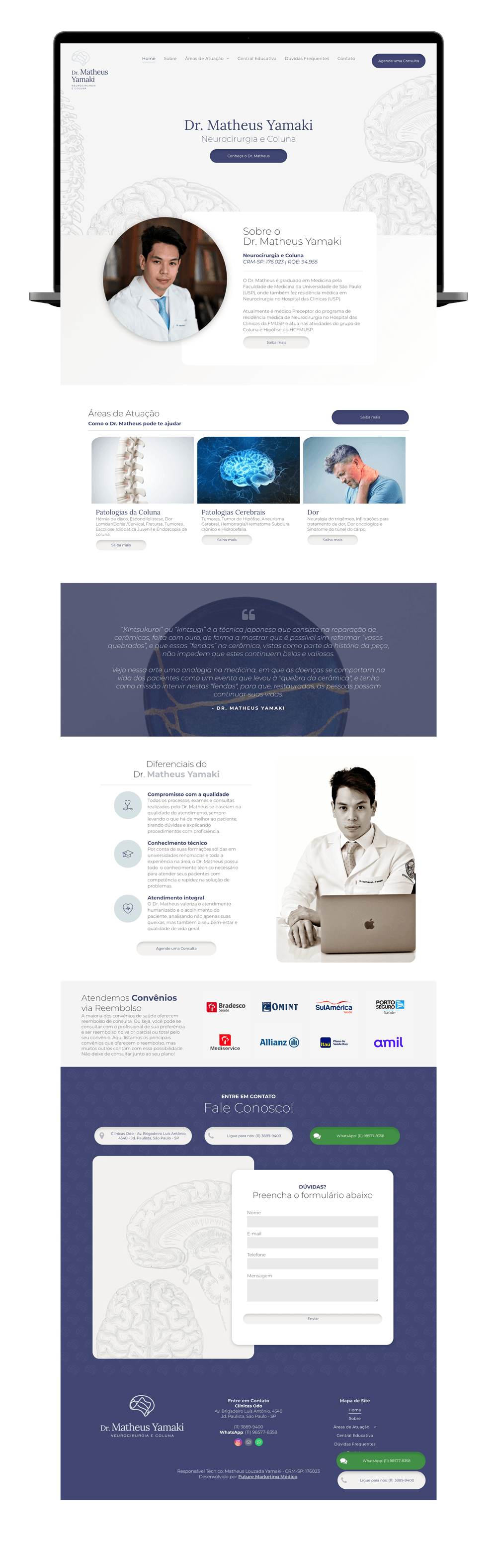 Website do Dr. Matheus Yamaki