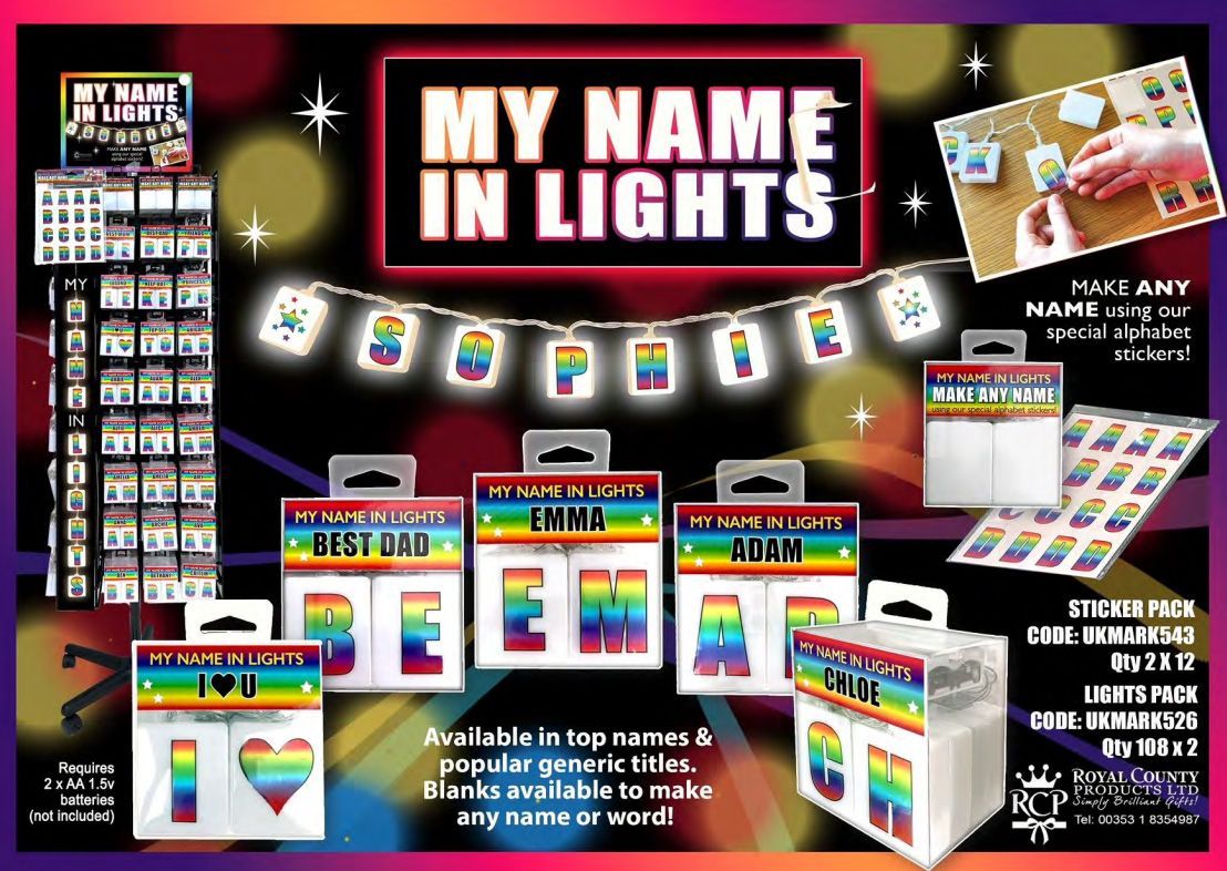 My name in lights from Royal County Products